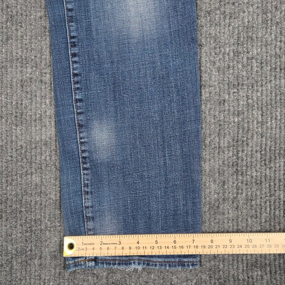 Lucky Brand 121 Slim Mens Blue Medium Wash Distressed Denim Jeans 32x30 26203 - Picture 9 of 9